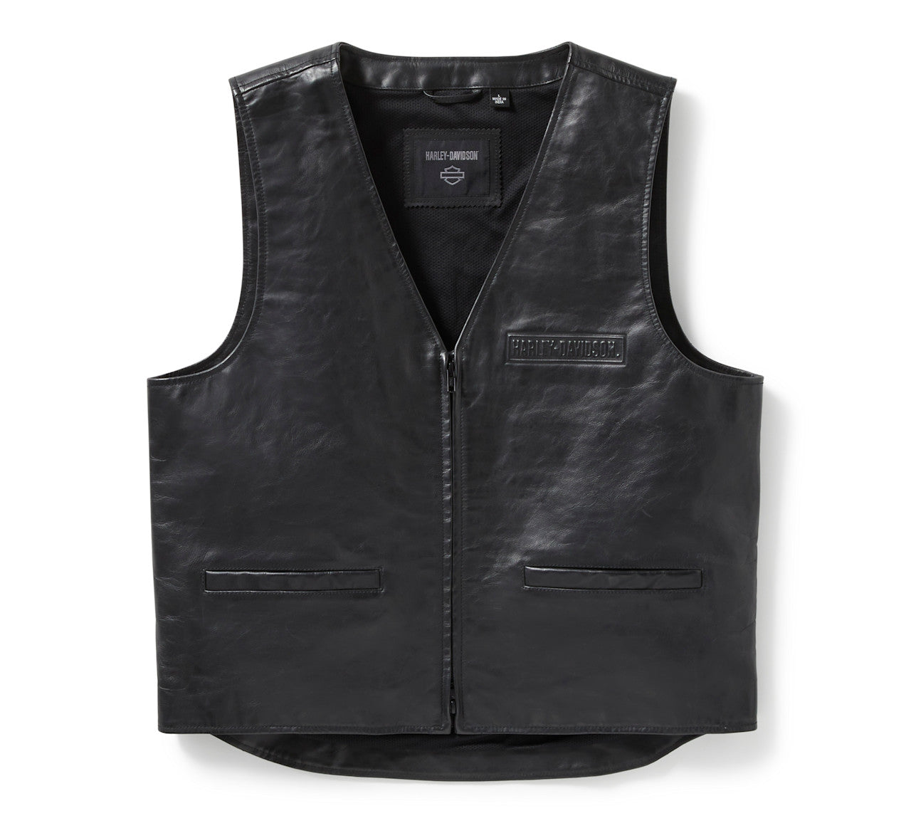 Gilet en cuir B&S pour homme - 97021-25VM