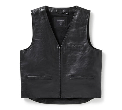 Gilet en cuir B&S pour homme - 97021-25VM
