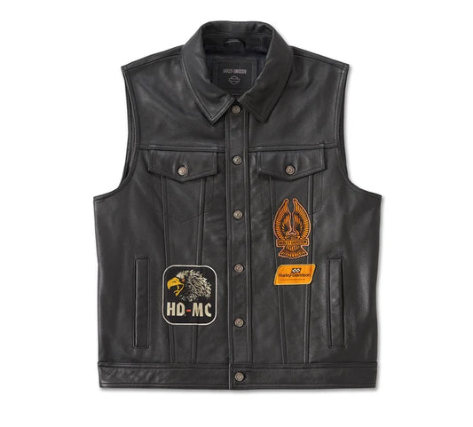 Gilet en cuir Fuel to Flames pour homme - 97031-24VM