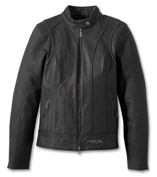 Veste en cuir Harley-Davidson® Revelry pour femme 120e anniversaire 97032-23VW