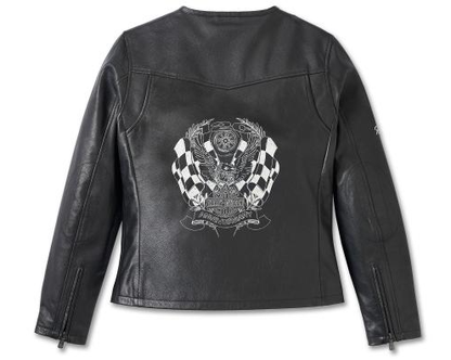 JACKET-120TH,LEATHER,BLACK