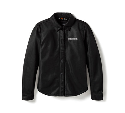Veste de moto en maille à motif tête de Willie G pour femme - 97156-25VW