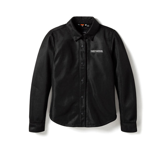Veste de moto en maille à motif tête de Willie G pour femme - 97156-25VW