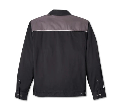 JACKET-WOVEN,BLACK