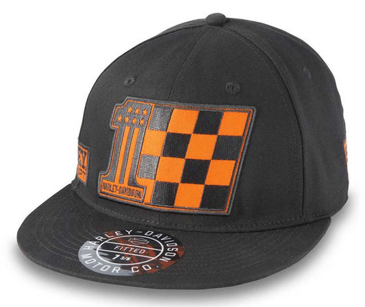 Casquette de baseball ajustée Harley-Davidson® Racer Victory pour homme - Orange 97607-24VM