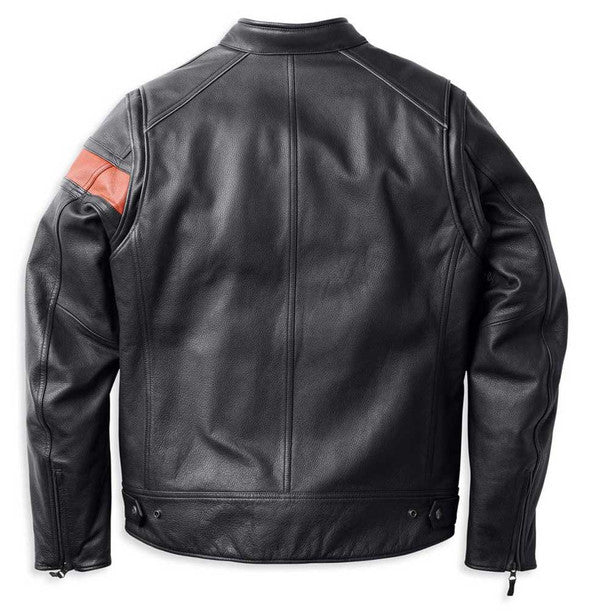 VESTE-HWY-100,CUIR,IMPERMÉABLE,NOIR - 98000-22VM