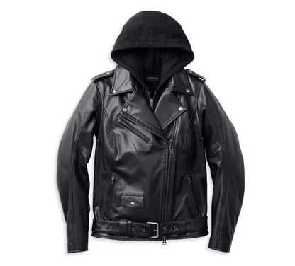 Veste en cuir Harley-Davidson Potomac 3-en-1 pour femme - 98006-22VW