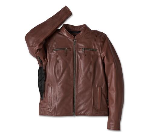 JACKET-LINDEN,LEATHER,BROWN