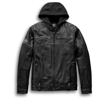 Veste en cuir Swingarm 3 en 1 pour homme - 98045-19vm