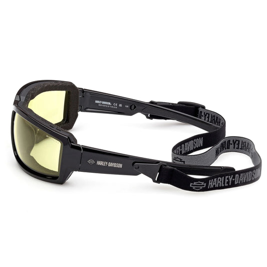 Lunettes de moto H-D® Tour of Duty pour homme, modèle jaune à réglage de la luminosité - Noires (HZ0009-20J)