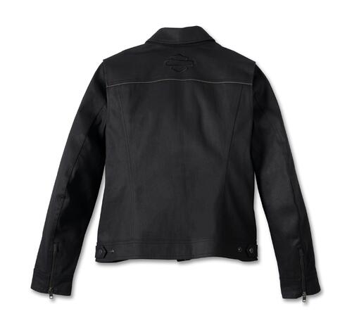 JACKET-TRUCKER,MODULAR,TEXTILE,BLACK