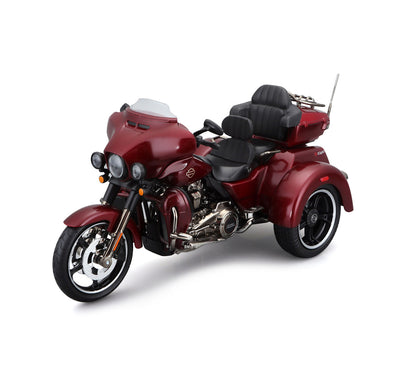 Voiture miniature HD à l'échelle 1:12, modèle réduit 2021 CVO Tri Glide - 32337-00/ROUGE