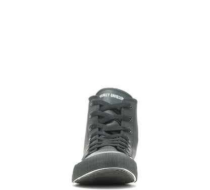 Baskets montantes en cuir noir/blanc Baxter pour homme -  D93341