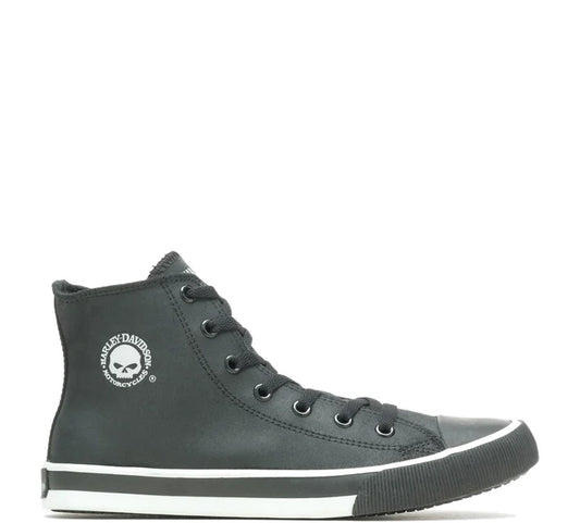 Baskets montantes en cuir noir/blanc Baxter pour homme -  D93341