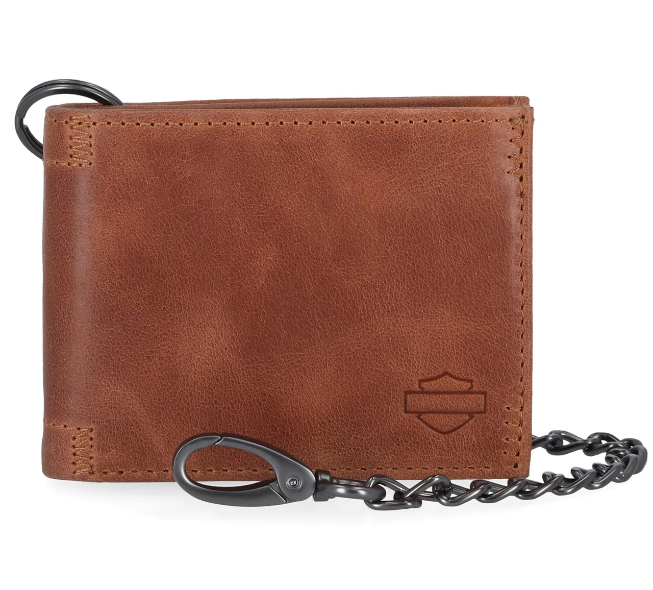 Portefeuille unisexe en cuir lisse Harley-Davidson® B&S - MWU002