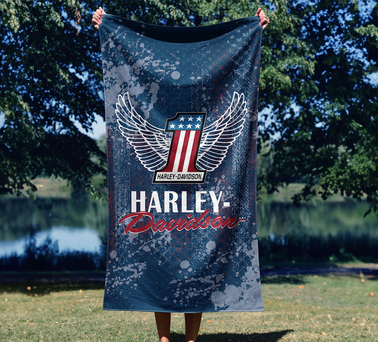 Serviette de plage en microfibre American Wings - 1HDM/A6000/0001/RET