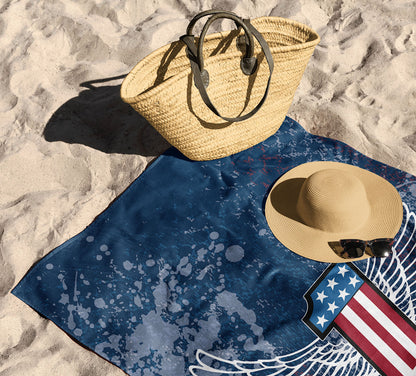 Serviette de plage en microfibre American Wings - 1HDM/A6000/0001/RET