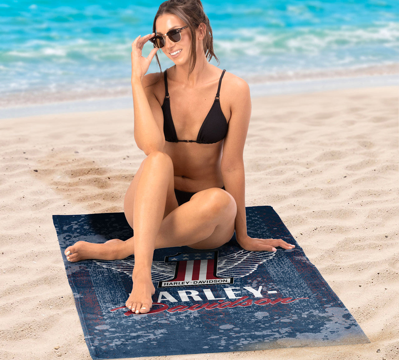 Serviette de plage en microfibre American Wings - 1HDM/A6000/0001/RET