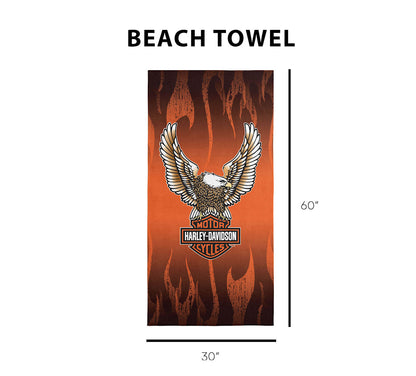 Serviette de plage en microfibre Flying Flames - 1HDM/A6000/0003/RET