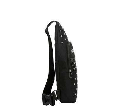 Sac bandoulière Moonshadow à clous - 99705-MB