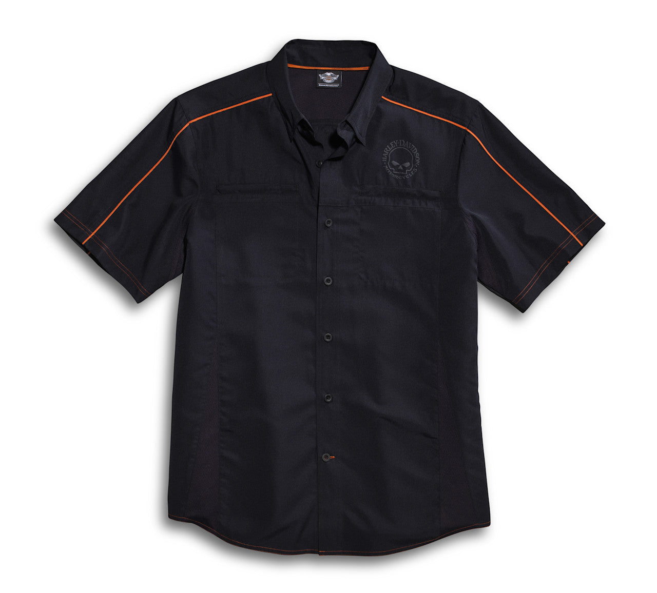 Chemise de performance noir ventilé pour homme Wille G - 99034-15VM