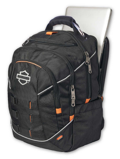Sac à dos H-D® réfléchissant B&S Steel-Cable II - 99225-Black
