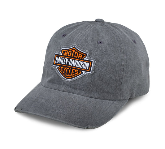 FRAYED LOGO CAP MEN'S, GREY