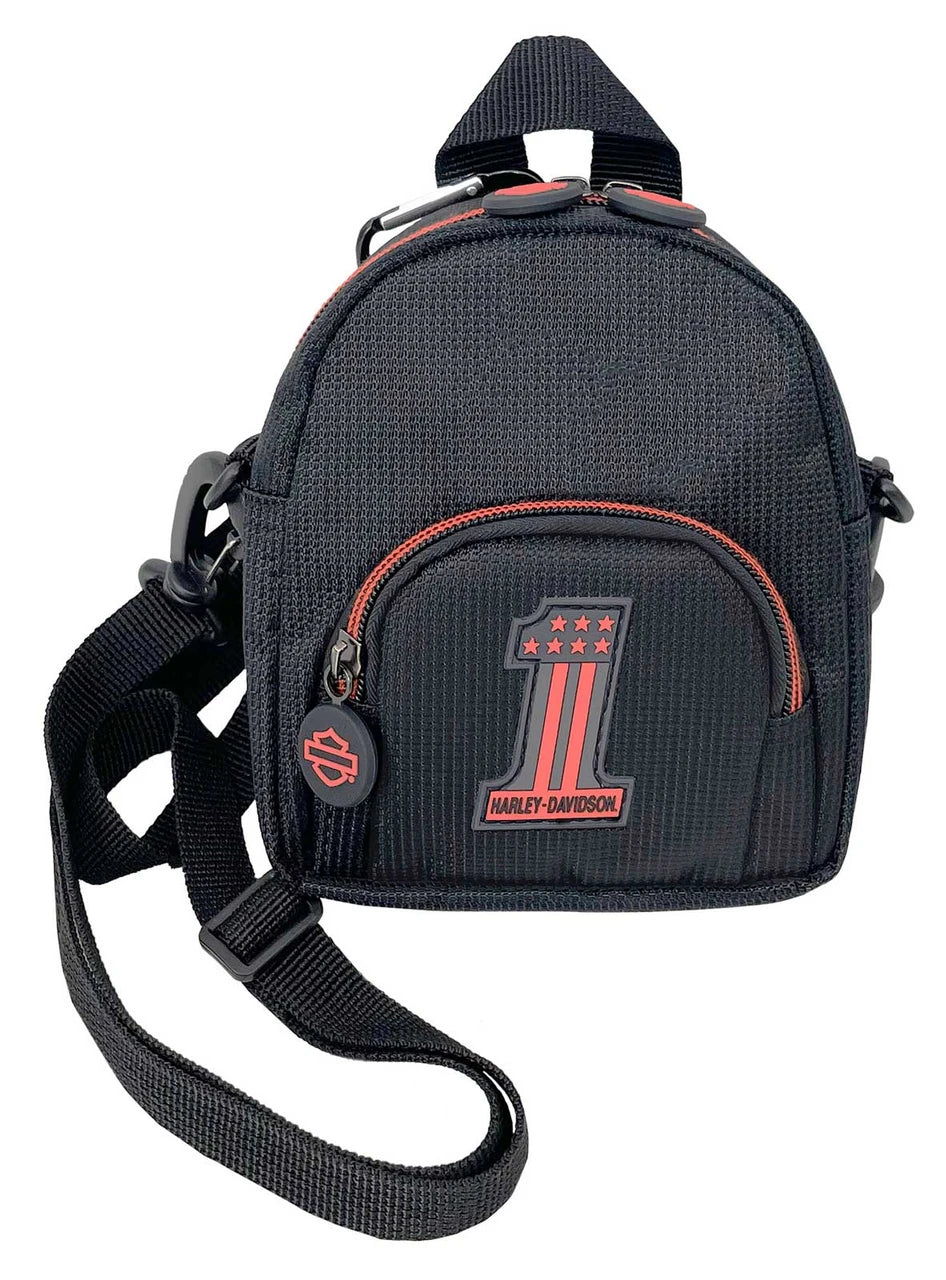 Sac à dos H-D® Deluxe Mini-Me, petit modèle, logo n° 1 caoutchouté - 99669-N1R