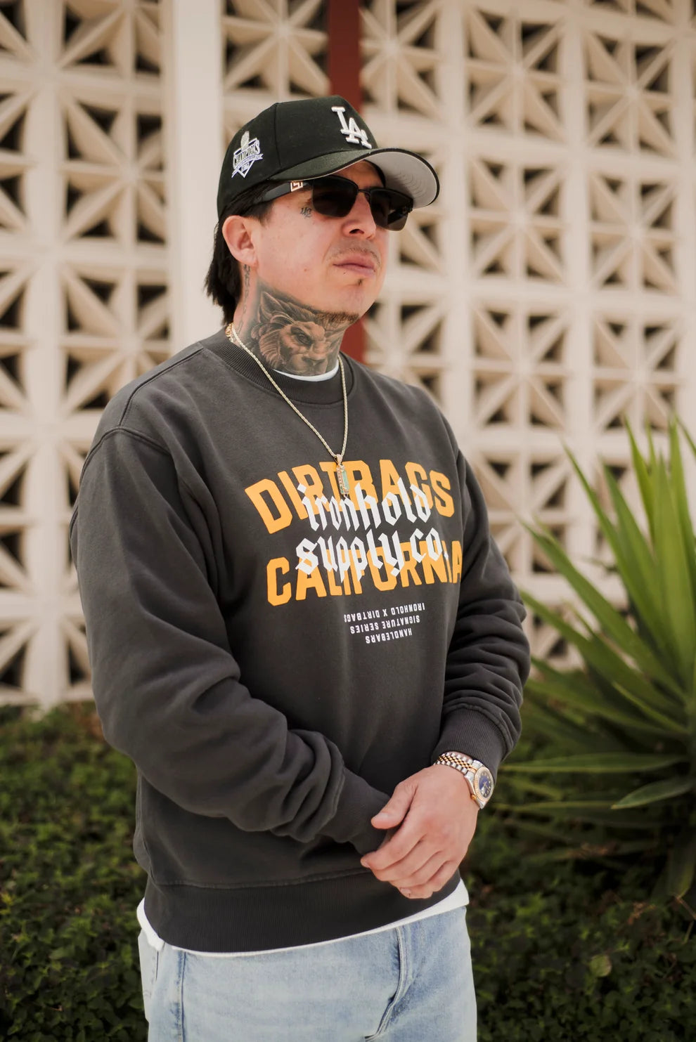 CREWNECK POUR HOMME DIRTBAG CALIFORNIA SHADOW - IH-SS26-CRW-DBC-SHA
