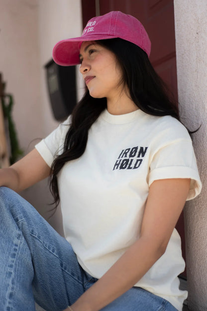 TSHIRT UNISEXE IRONHOLD CREAM - IH-SS26-TEE-IRH-CRM