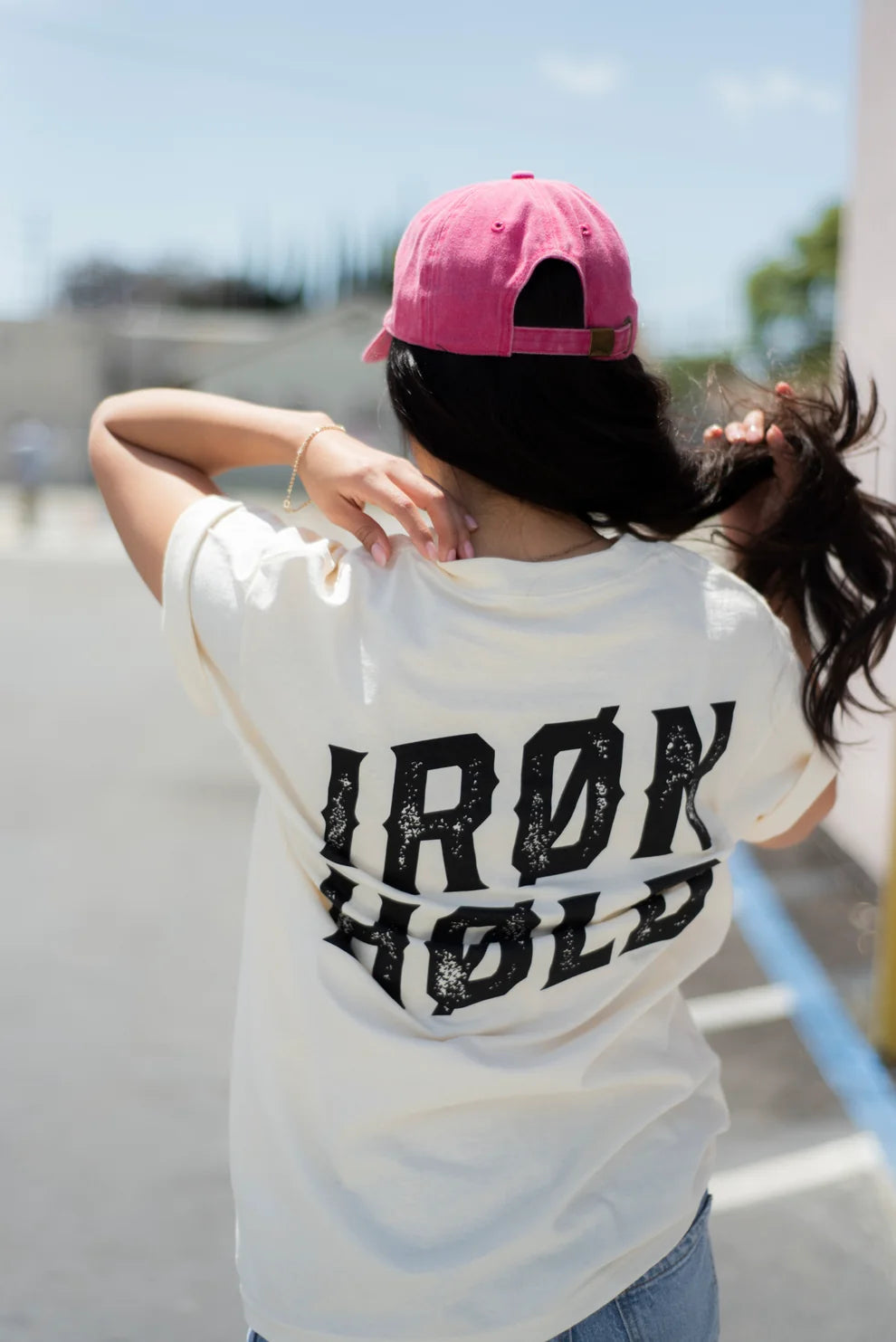 TSHIRT UNISEXE IRONHOLD CREAM - IH-SS26-TEE-IRH-CRM