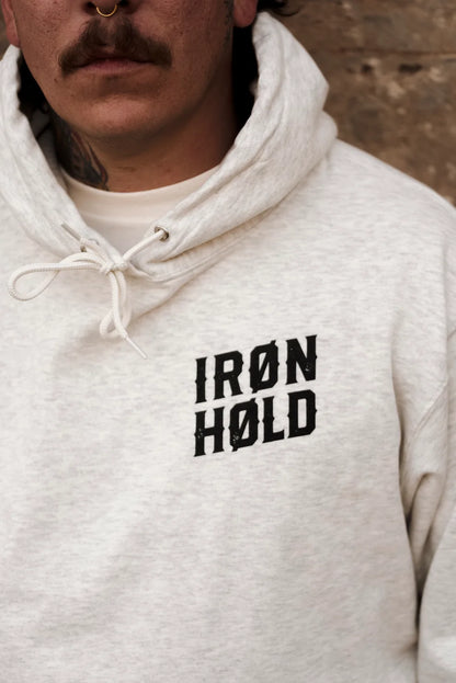 HOODIE UNISEXE IRON HOLD CREAM - IH-SS26-HOD-IRH-OAT