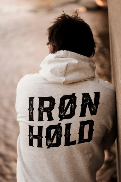 HOODIE UNISEXE IRON HOLD CREAM - IH-SS26-HOD-IRH-OAT