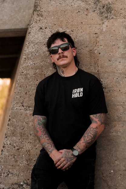 TSHIRT UNISEXE IRON HOLD BLACK - IH-SS26-TEE-IRH-BLK