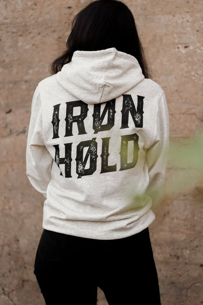 HOODIE UNISEXE IRON HOLD CREAM - IH-SS26-HOD-IRH-OAT
