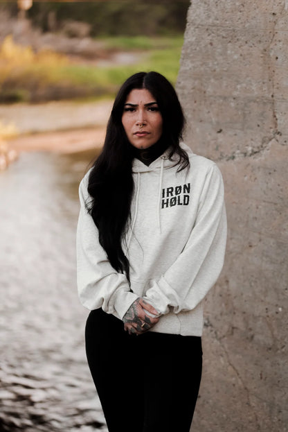 HOODIE UNISEXE IRON HOLD CREAM - IH-SS26-HOD-IRH-OAT