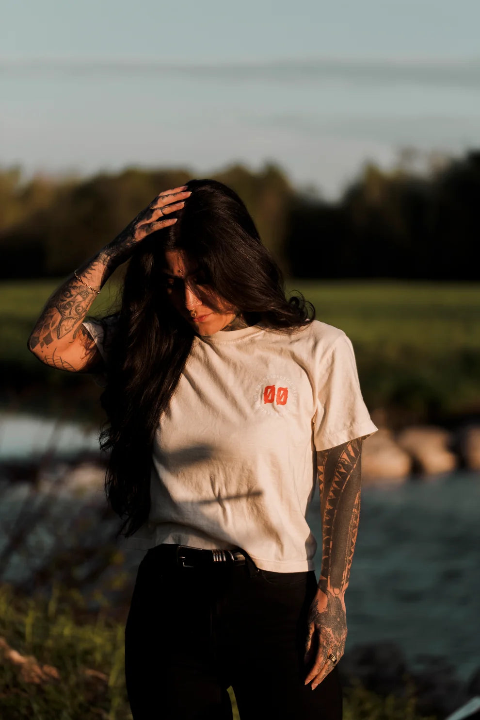 TSHIRT COURT BOXY POUR FEMME IVORY - IH-SS26-BXY-ZER-IVY