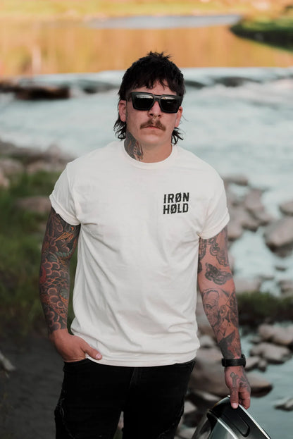 TSHIRT UNISEXE IRONHOLD CREAM - IH-SS26-TEE-IRH-CRM