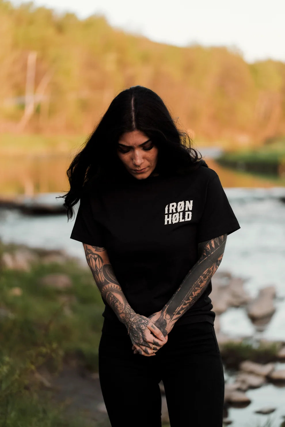 TSHIRT UNISEXE IRON HOLD BLACK - IH-SS26-TEE-IRH-BLK