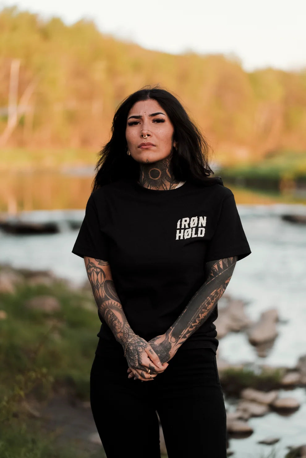 TSHIRT UNISEXE IRON HOLD BLACK - IH-SS26-TEE-IRH-BLK