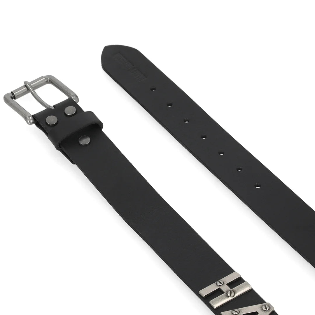 Ceinture Harley-Davidson pour homme, en cuir véritable noir - BMM083