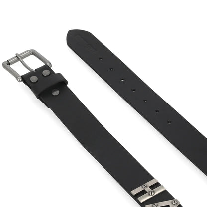 Ceinture Harley-Davidson pour homme, en cuir véritable noir - BMM083