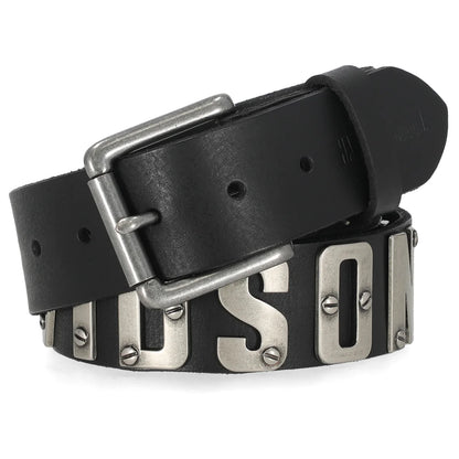 Ceinture Harley-Davidson pour homme, en cuir véritable noir - BMM083