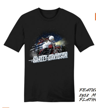 TSHIRT HOMME FROSTY RIDE CUSTOM NOIR - 3002813