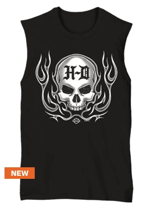 T-shirt pour homme Blazing sk**l - 3002946