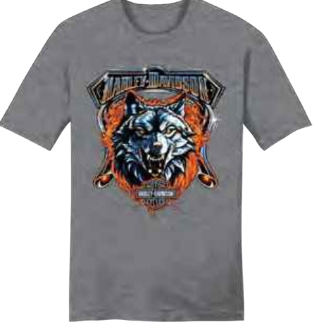 TSHIRT GROWL FLAME MEDIUM GREY POUR HOMME - 3002351