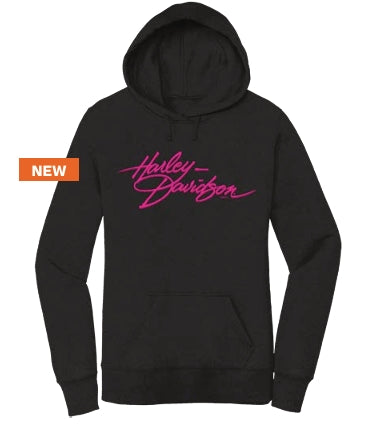 Sweat à capuche pour femme PINK SCRIPT - 3002964