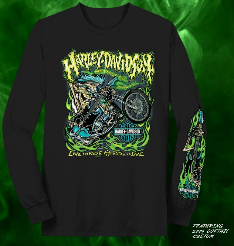 T-shirt à manches longues pour homme Rock On - 3003042
