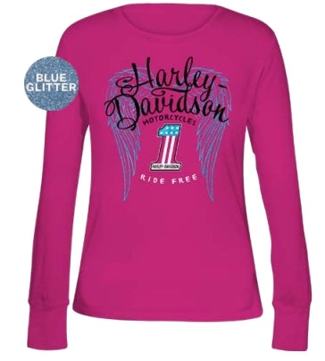 Chandail à manches longues pour femme Fast Fuchsia - 3003094