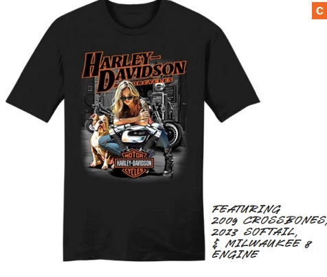 T-Shirt pour homme H-D garage - 3002973